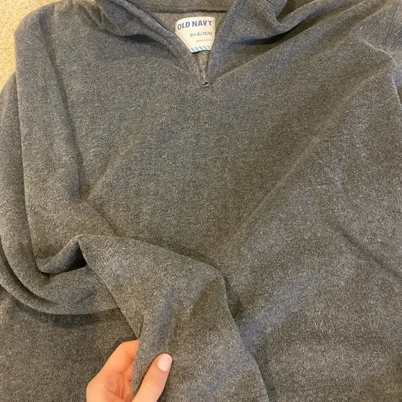 LIGHT GRAY 1/4 ZIP OLD NAVY - Picture 3 of 5